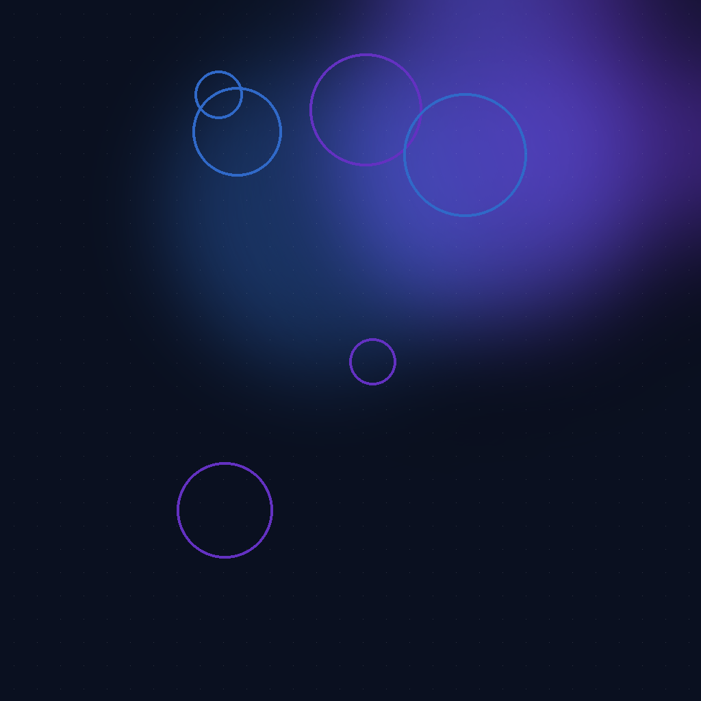 Overlapping circles representing where AI and human support hand off to each other